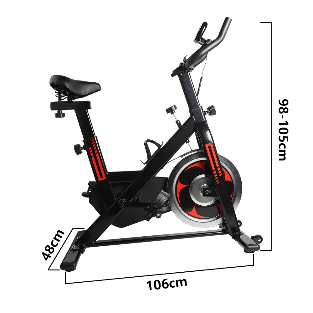 Exercise Bike Cardio Cycle Indoor Training LCD Screen 10KG Flywheel Fitness Gym