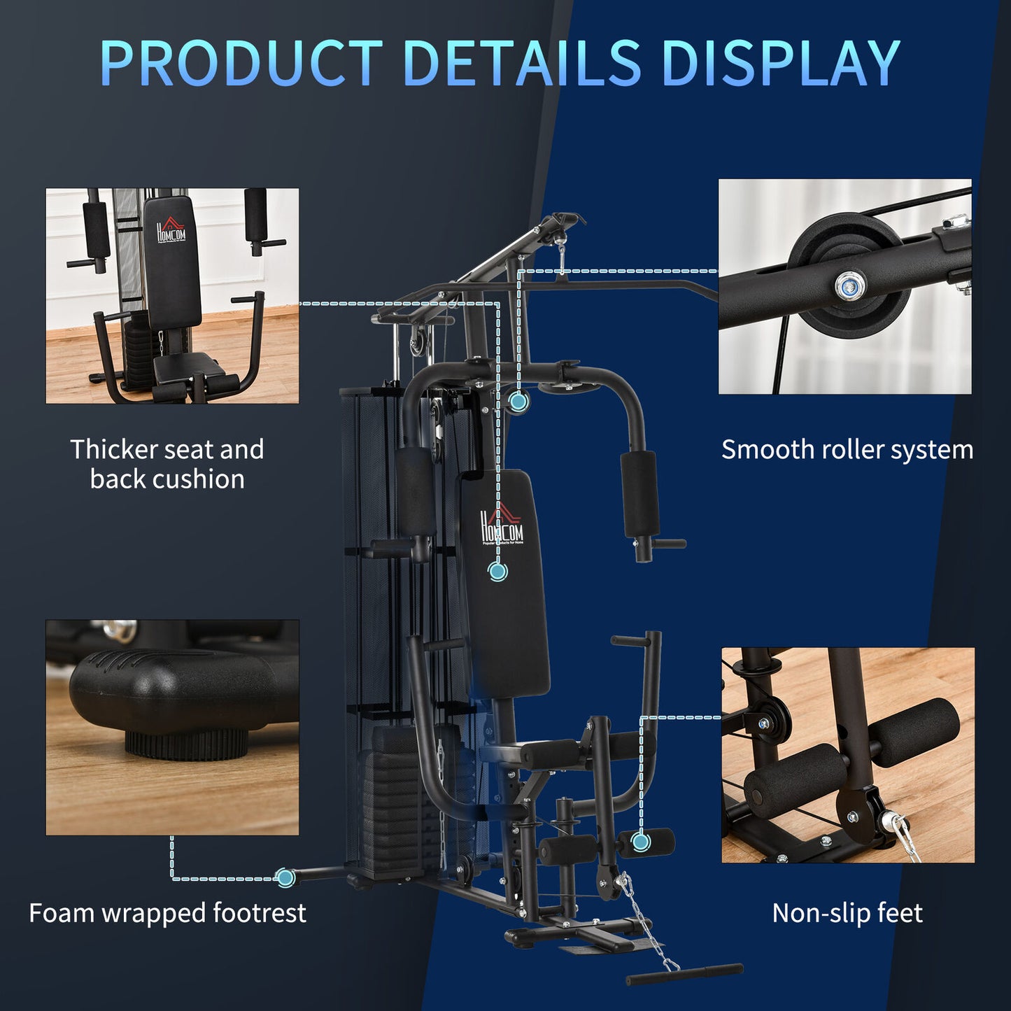 Multifunction Home Gym Weight Training Workout Station Fitness Strength Machine