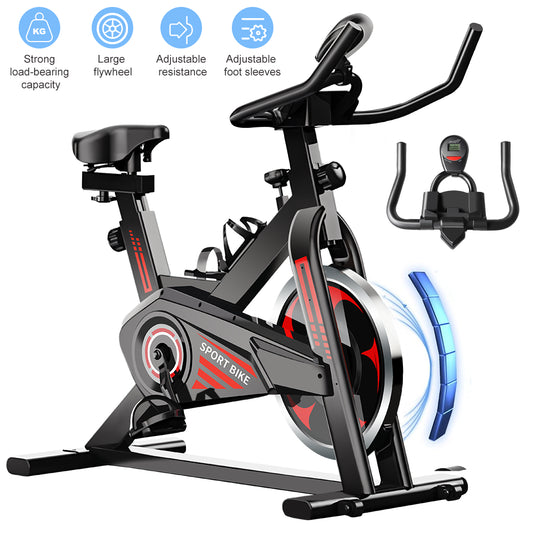 Exercise Bike Cardio Cycle Indoor Training LCD Screen 10KG Flywheel Fitness Gym