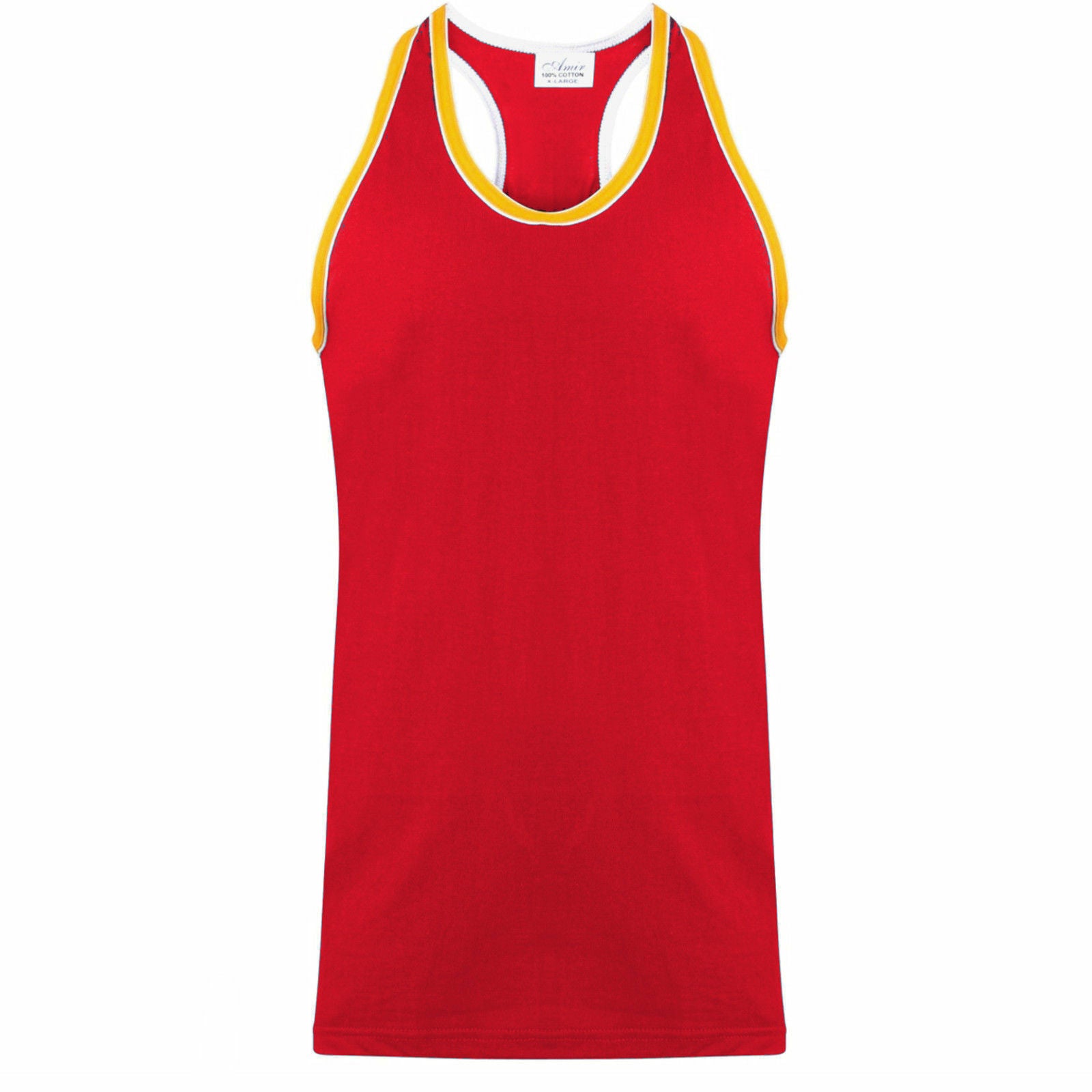 Men’S Sleeveless Muscle Vest Holiday Racer Back Gym Tank Top Summer Workout 5XL