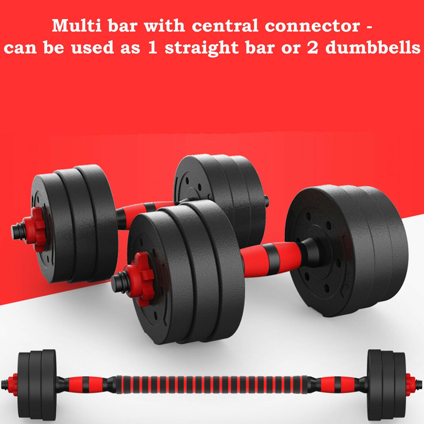 10KG/30KG DUMBELLS PAIR of GYM WEIGHTS BARBELL/DUMBBE