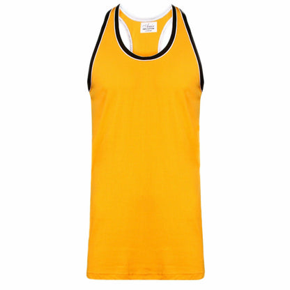 Men’S Sleeveless Muscle Vest Holiday Racer Back Gym Tank Top Summer Workout 5XL