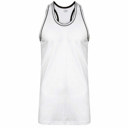 Men’S Sleeveless Muscle Vest Holiday Racer Back Gym Tank Top Summer Workout 5XL