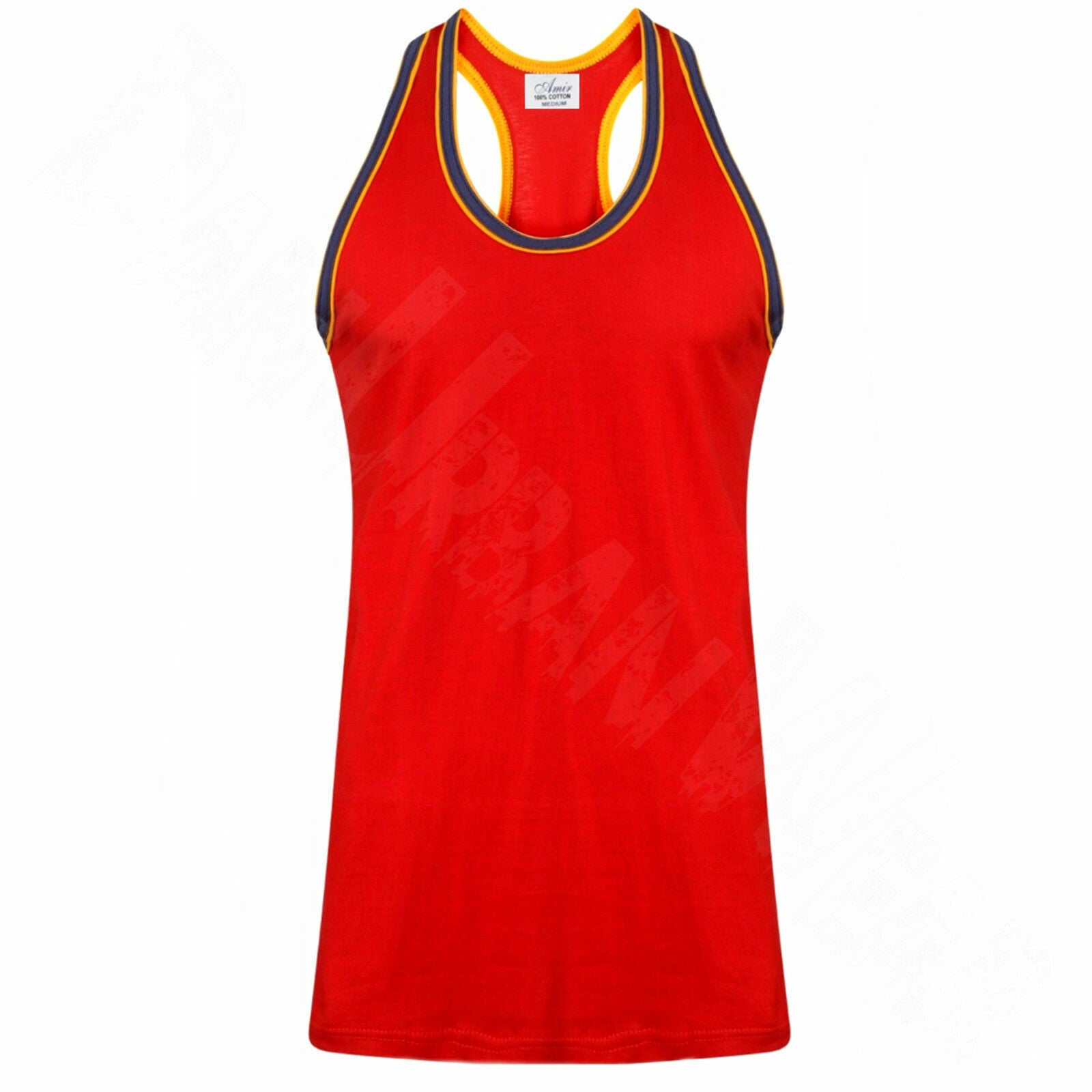 Men’S Sleeveless Muscle Vest Holiday Racer Back Gym Tank Top Summer Workout 5XL