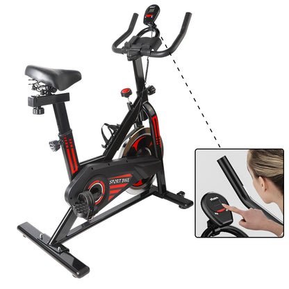 Exercise Bike Cardio Cycle Indoor Training LCD Screen 10KG Flywheel Fitness Gym